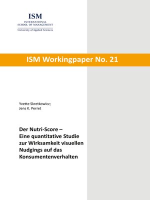 cover image of Der Nutri-Score